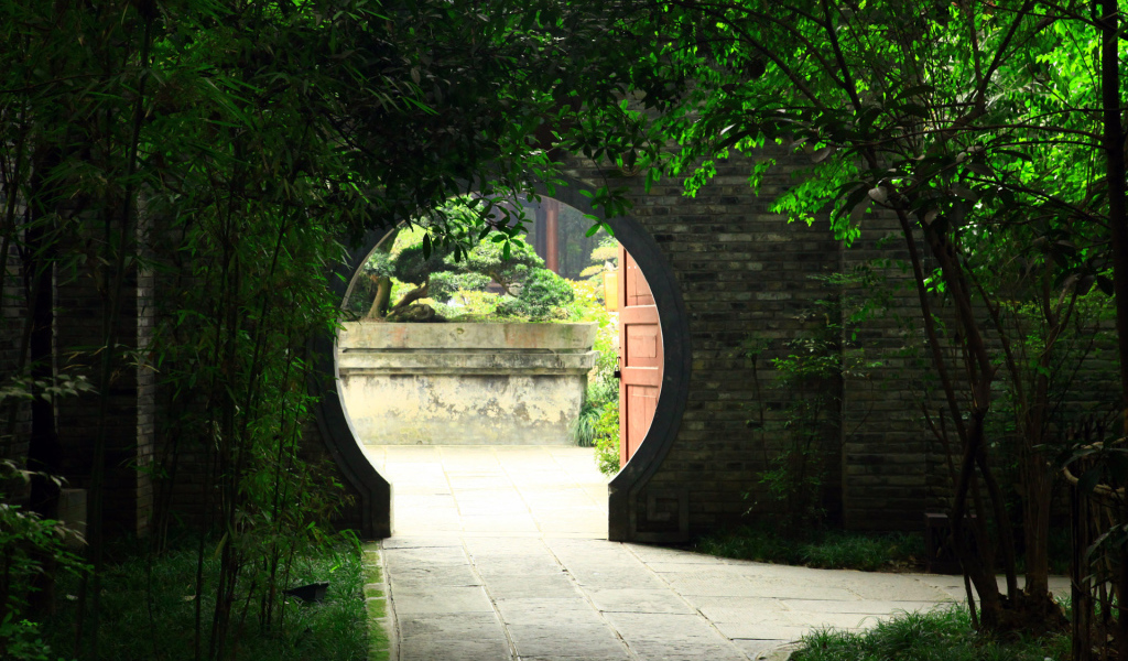 Китайский зеленый сад