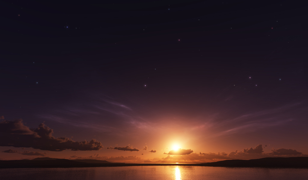 Вечером на закате