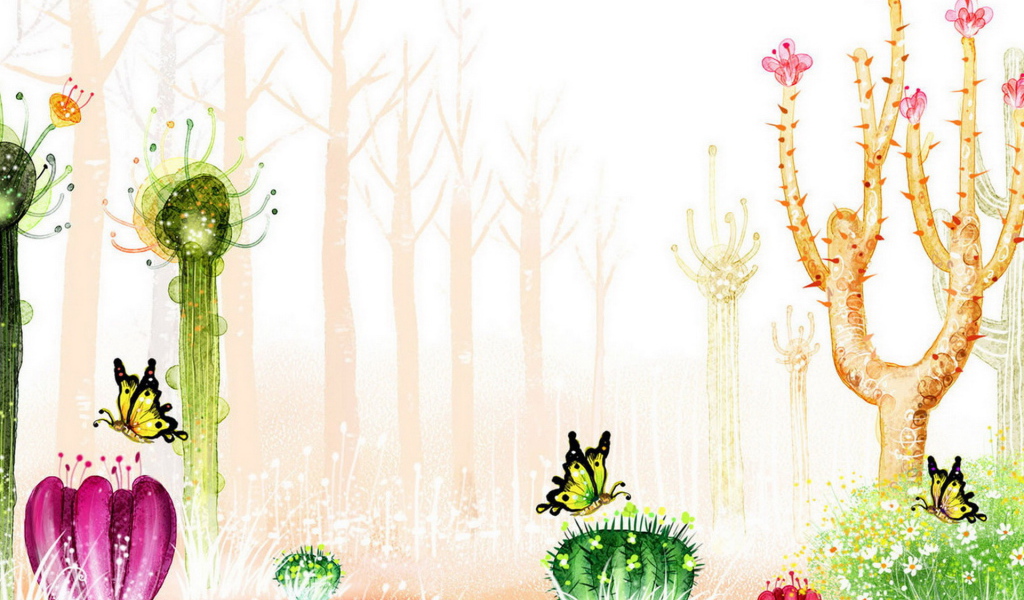 Цветущие кактусы