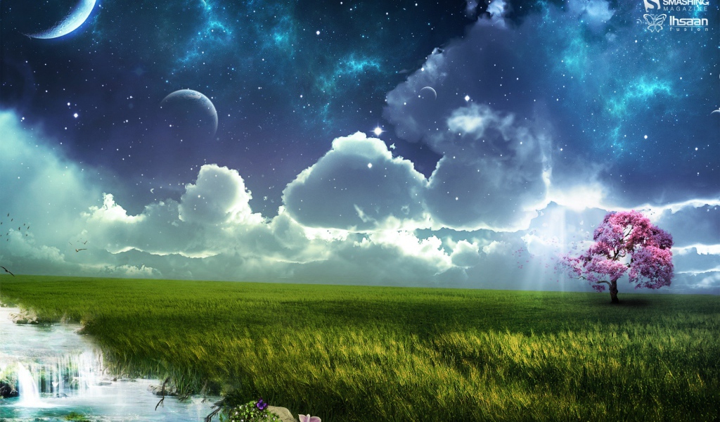 Весна в гламурном фотошопе