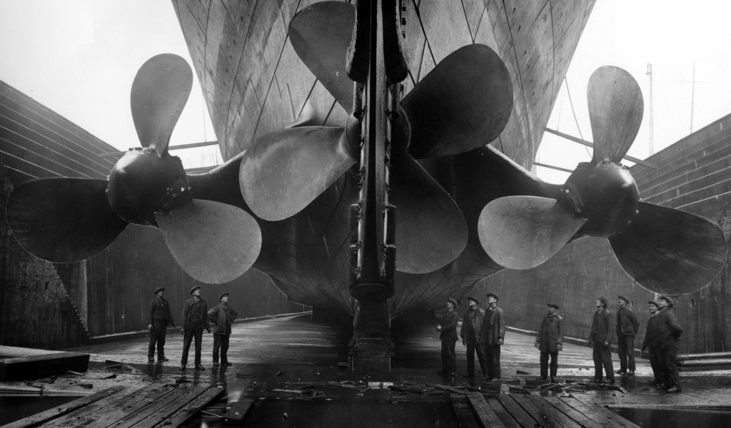 Огромные винты Титаника