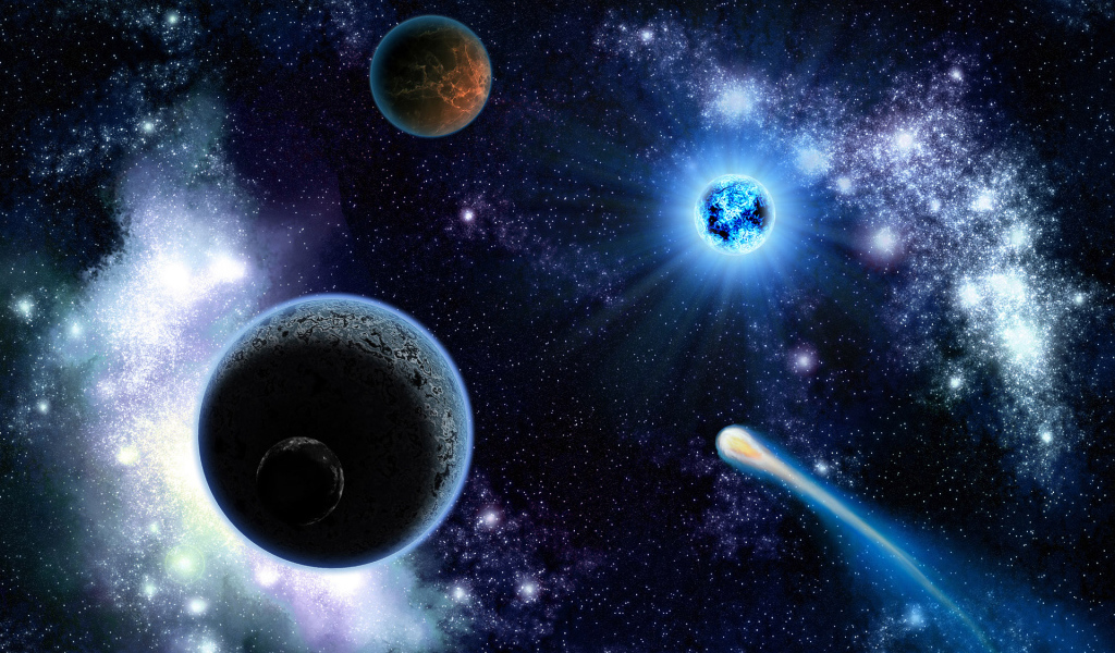 Планеты и комета