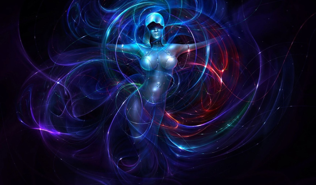 Девушка в неоне