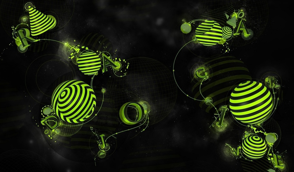 Зеленый рисунок