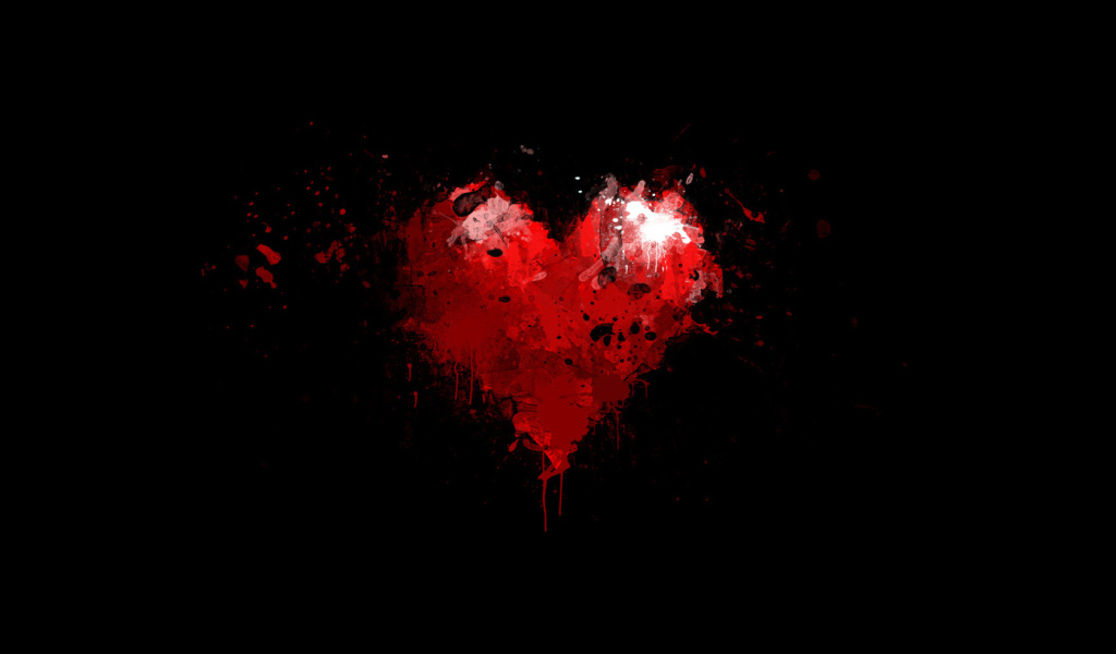 Красное сердце