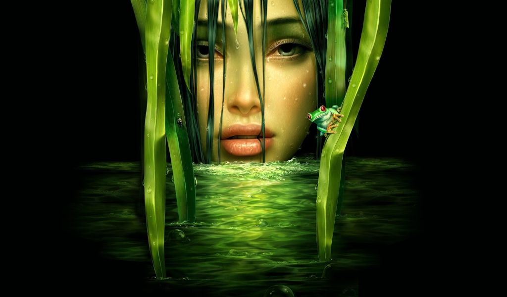 Зеленая девушка