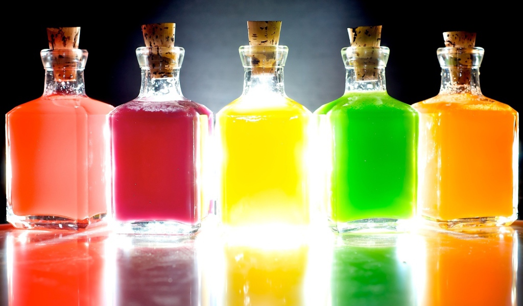 Разноцветные жидкости