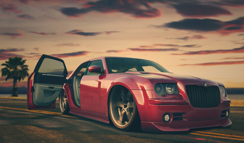 300c, красный