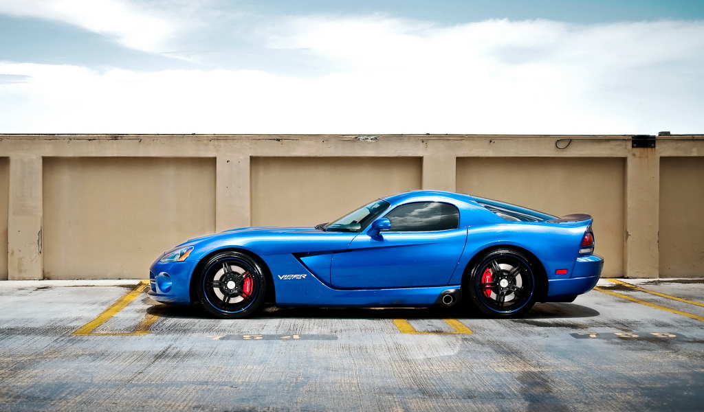 blue Dodge Viper