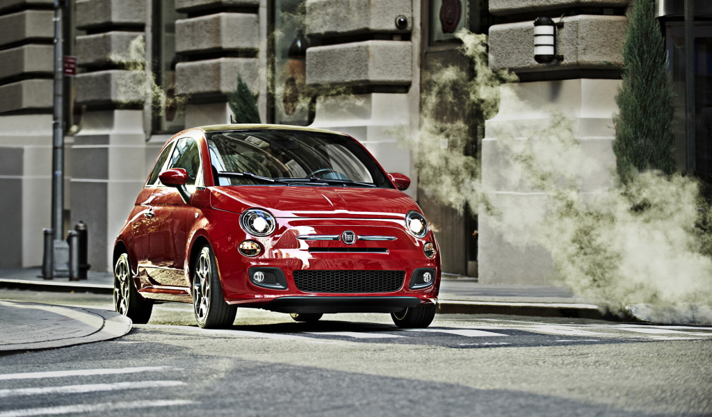 Fiat-500 red