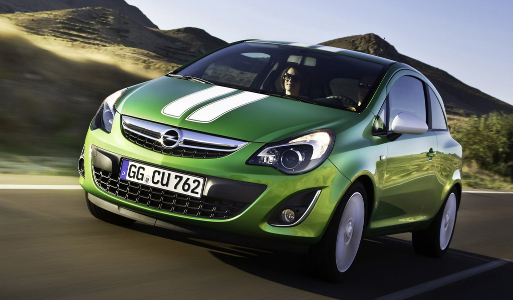 Opel-Corsa в движении