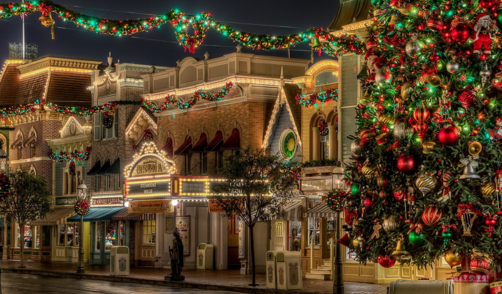 улица на Рождество