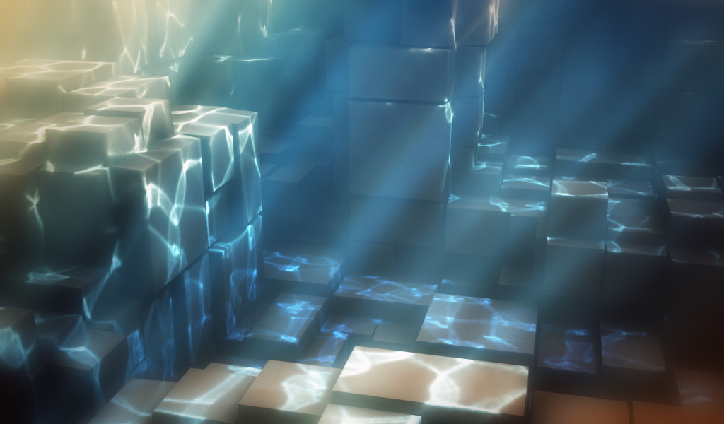 Кубы под водой