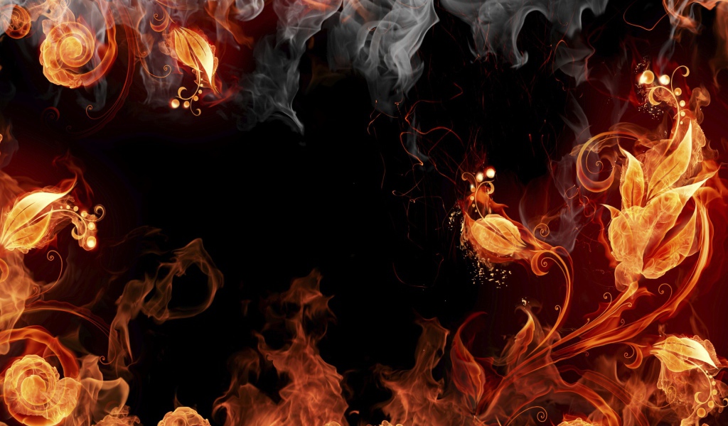 Огненные цветы