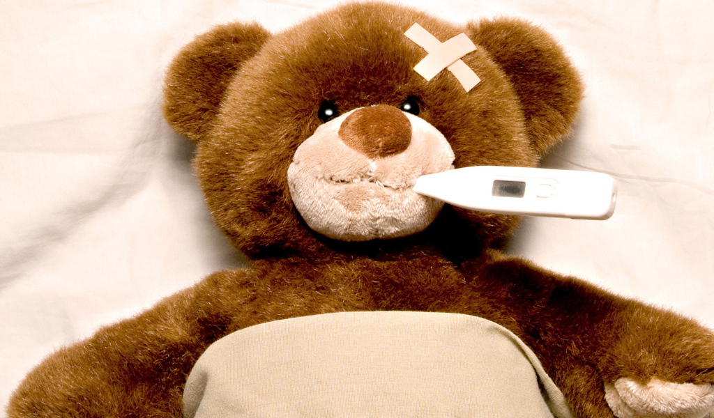 Заболевший мишка