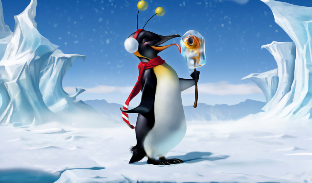 Довольный пингвин