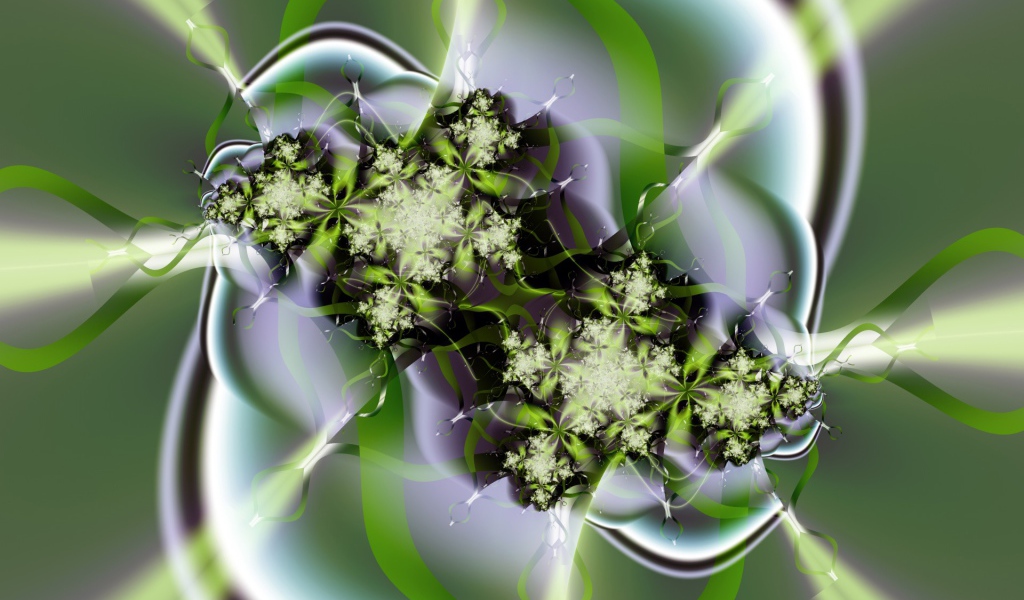 Зеленые цветы