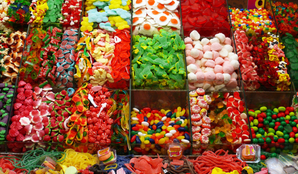 Мармелад, конфетки, жевательная резинка