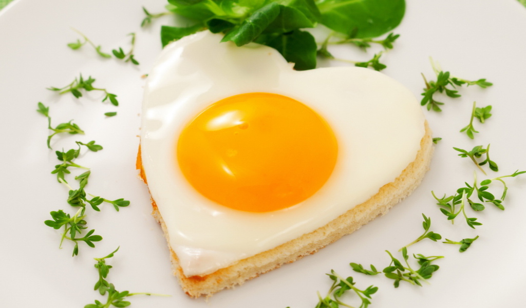 Яичница с зеленью