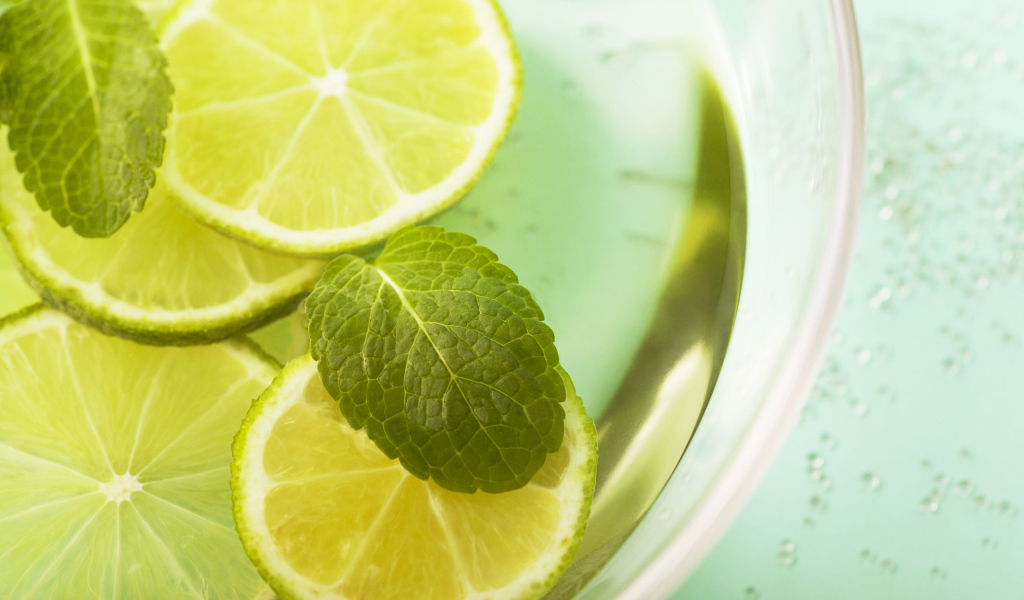 Лайм с мятой