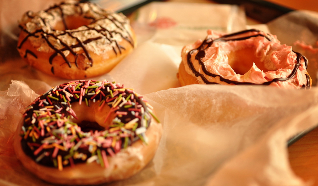 Разные пончики