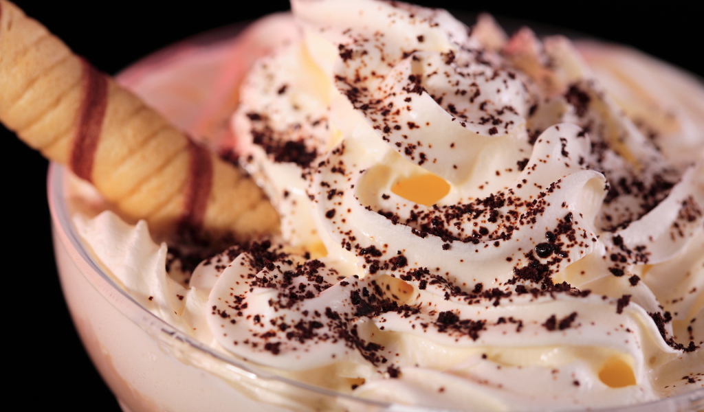 Мороженое с шоколадной крошкой