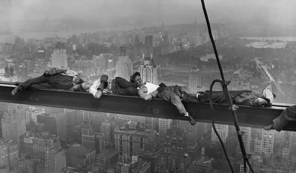 Так отдыхают монтажники