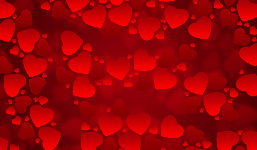 Красные сердечки