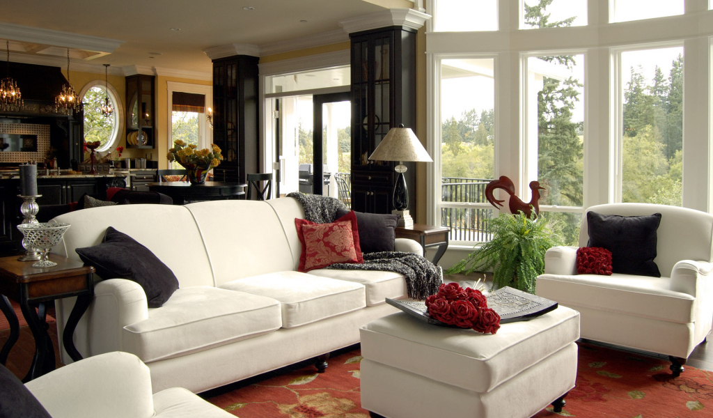 Черно-белый интерьер