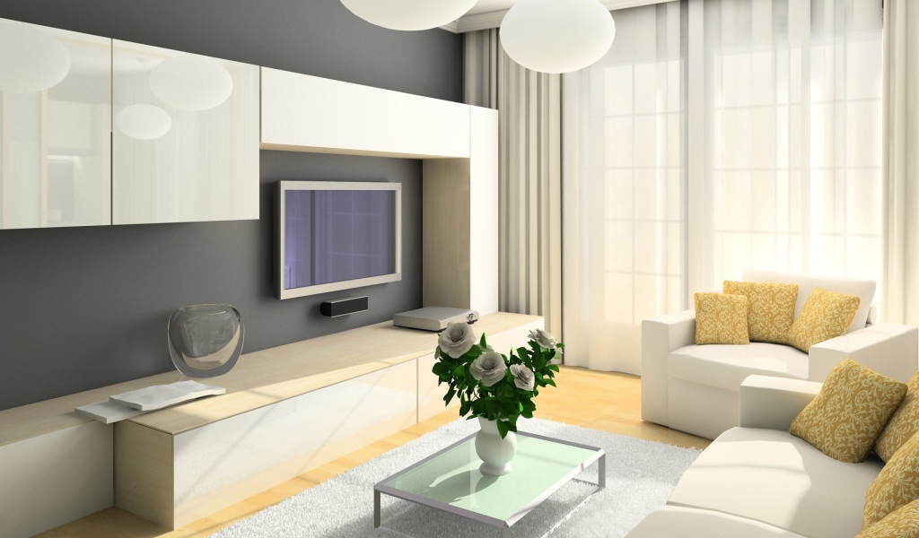 Светлая гостиная