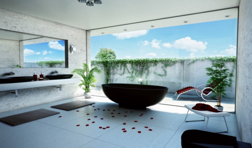 Оригинальная ванная комната