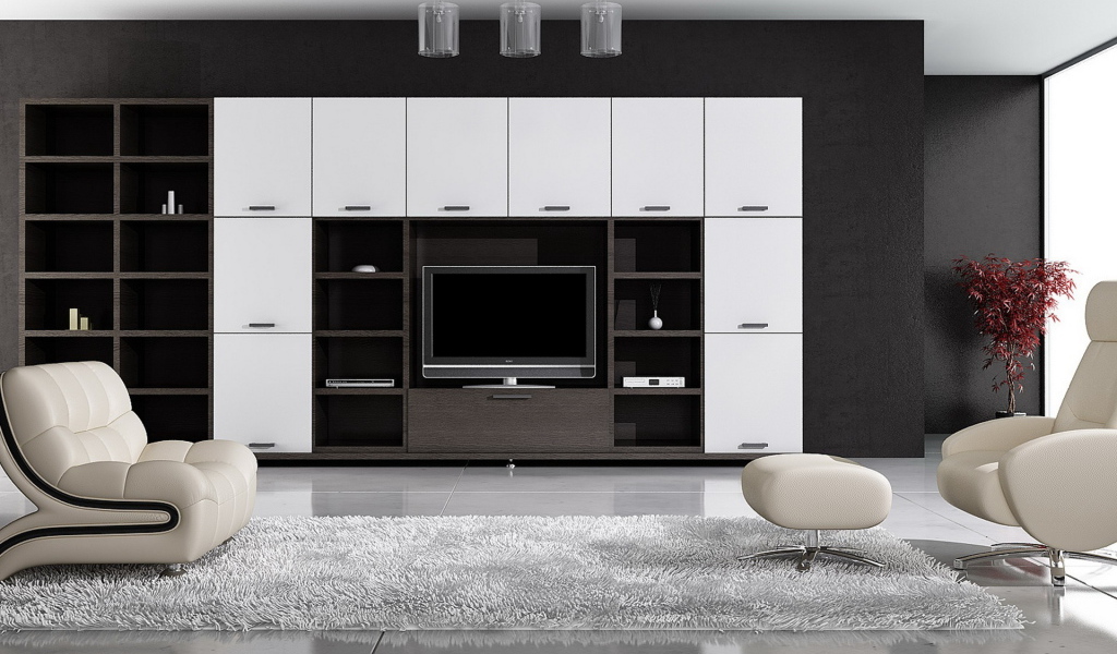 Просторная гостинная