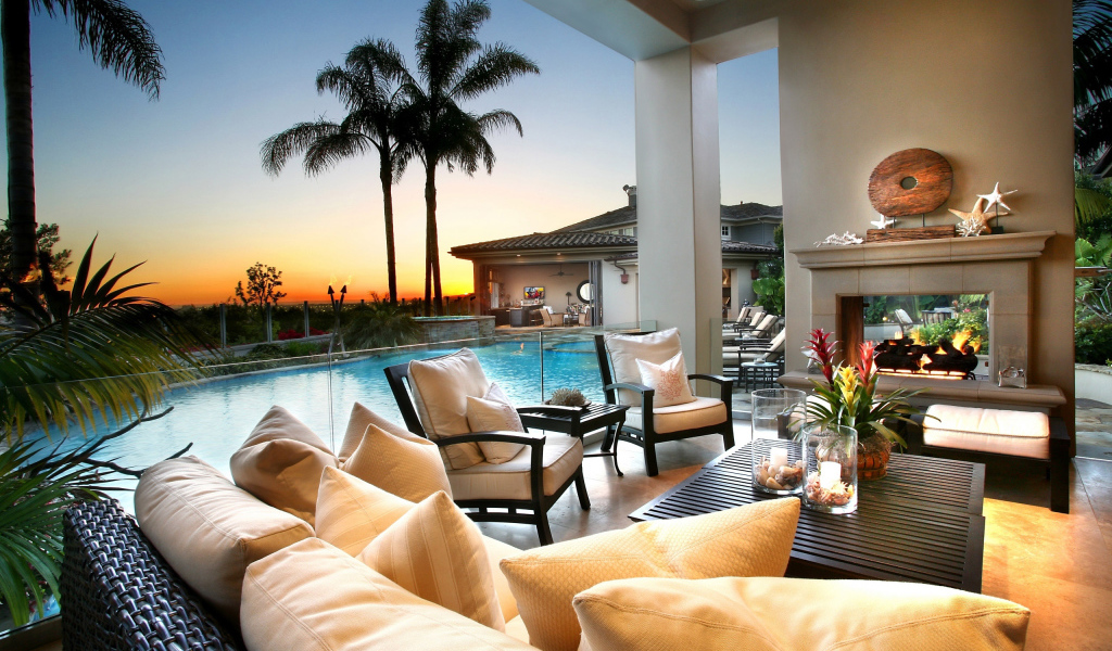 Летняя комната для отдыха