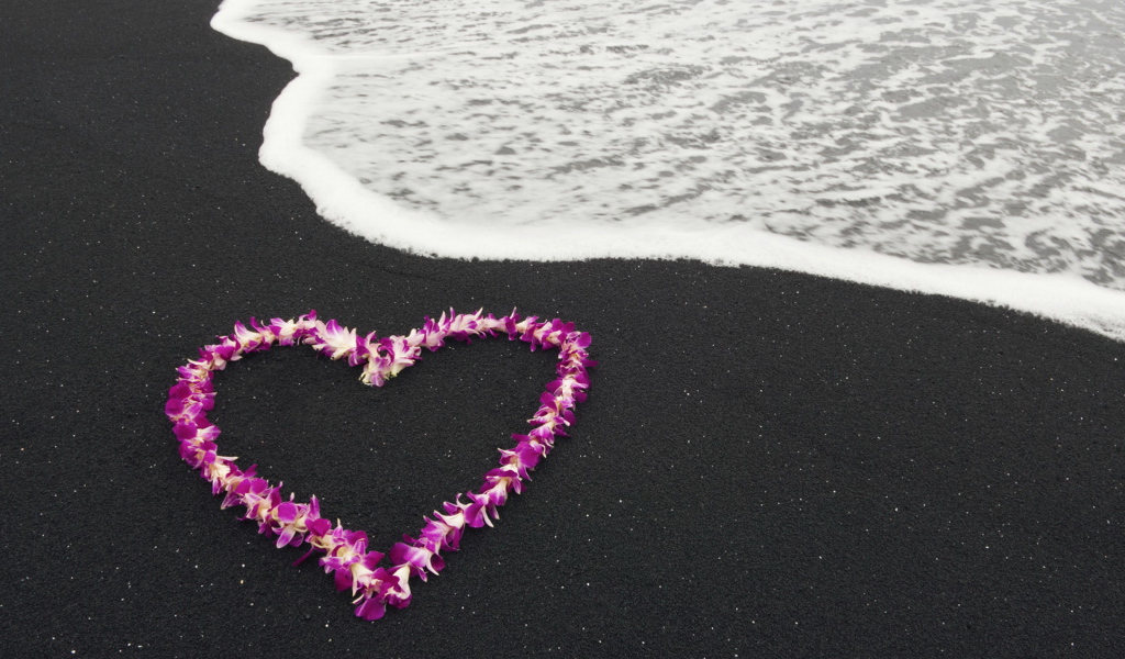 Сердце из цветов