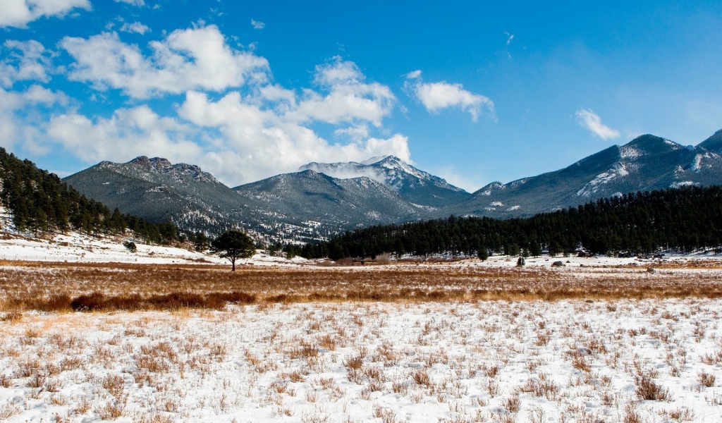 Горы на горизонте