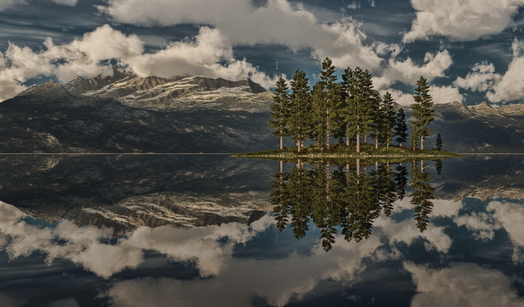 Островок на озере