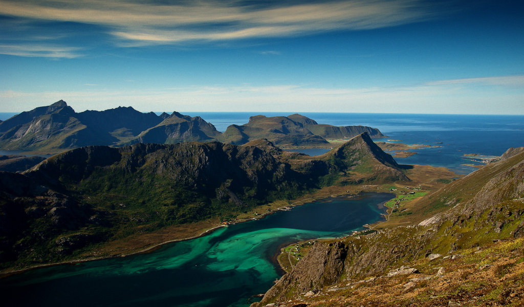 Горы на берегу