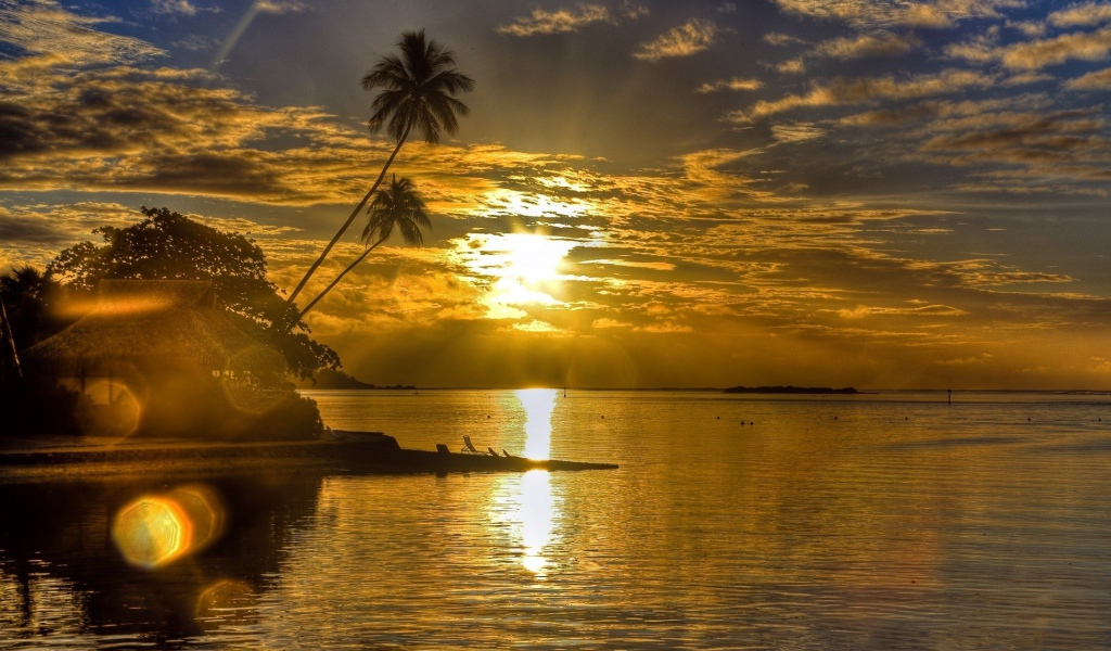 Бунгало на закате