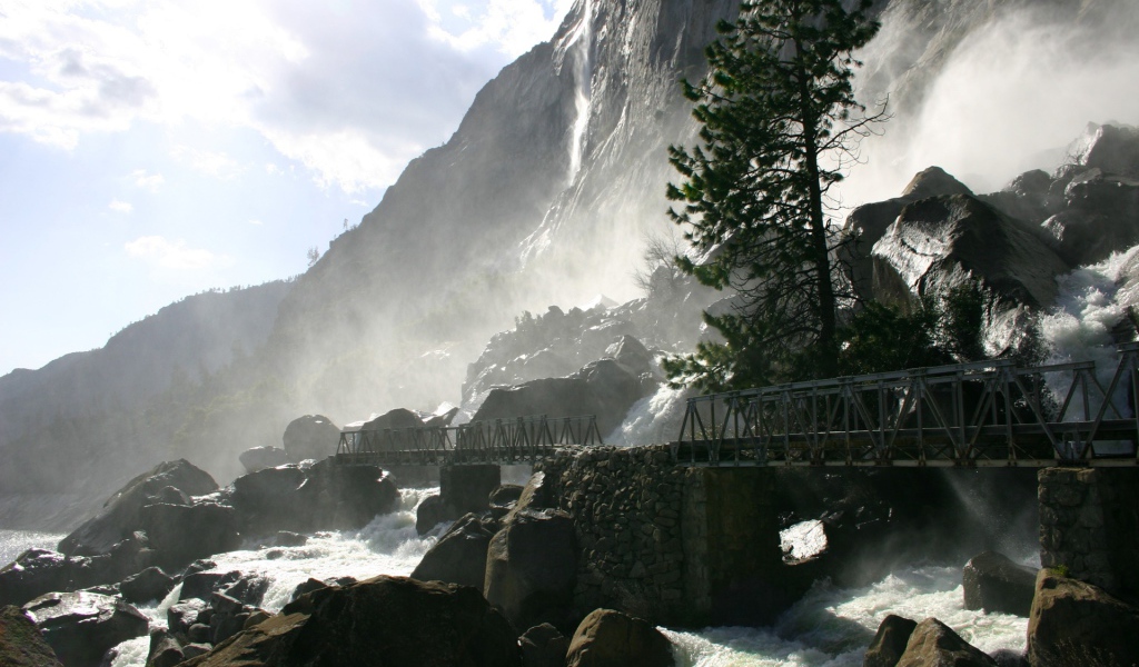 водопад   Wapama