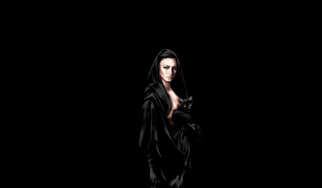 Черная кошка