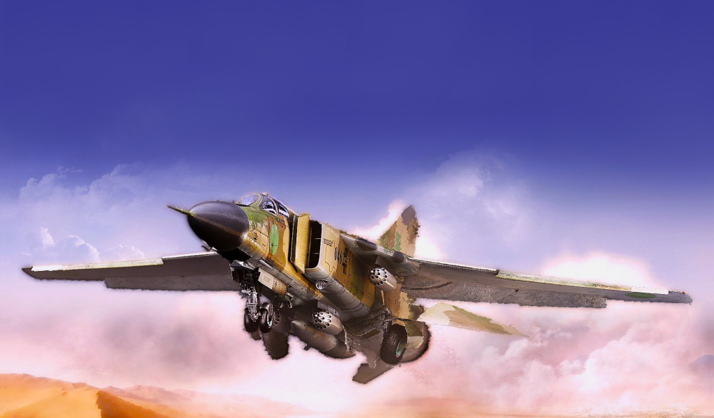 Истребитель в небе