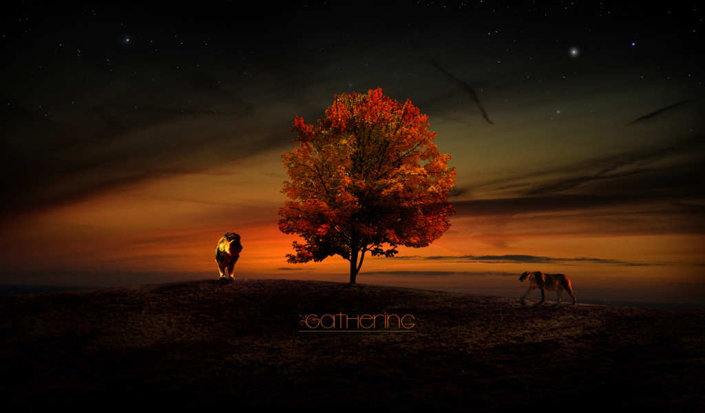 Львы у дерева жизни