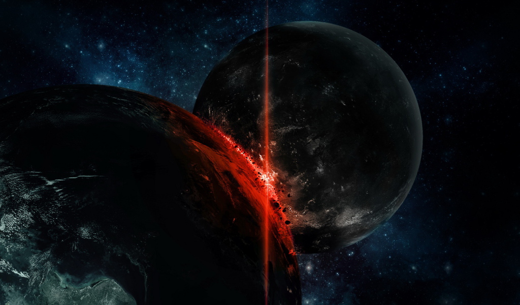 Столкновение планет гигантов