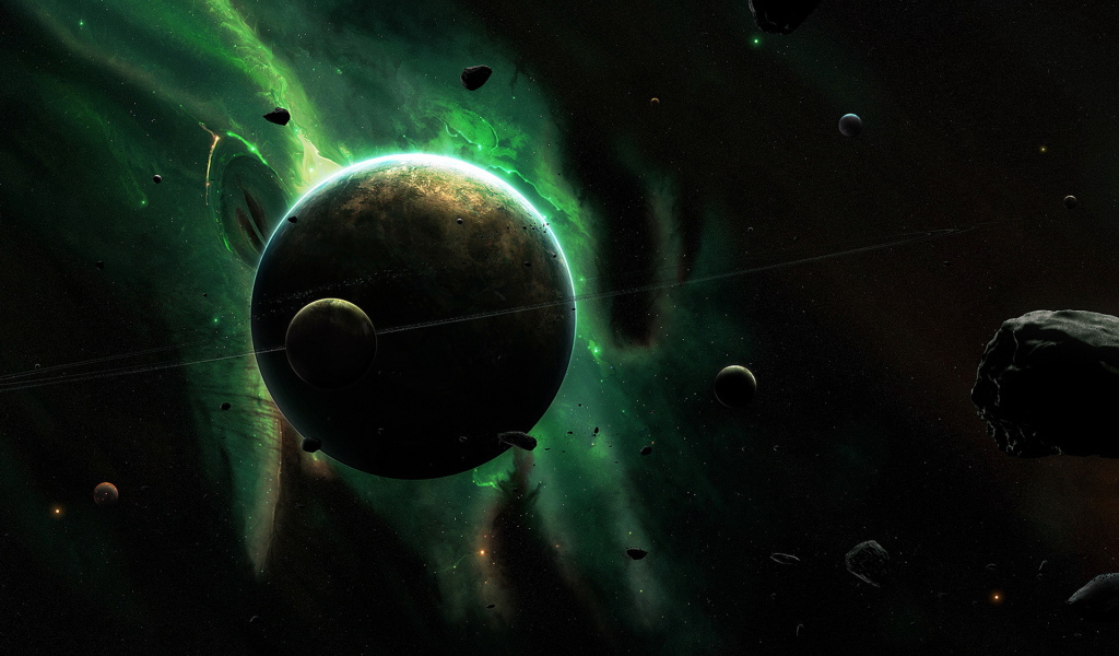 Планета и спутник