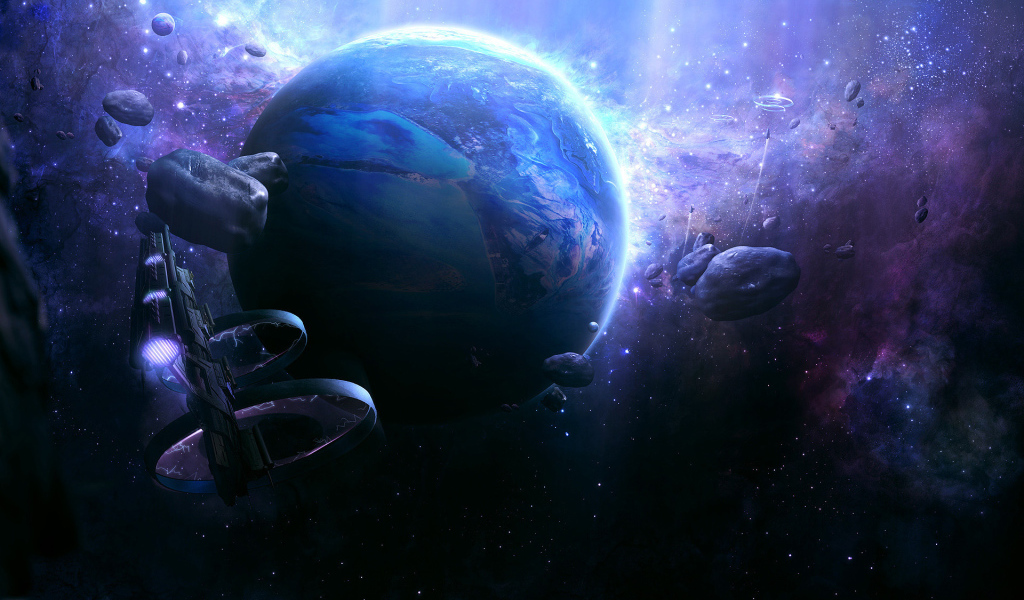 Корабли около планеты