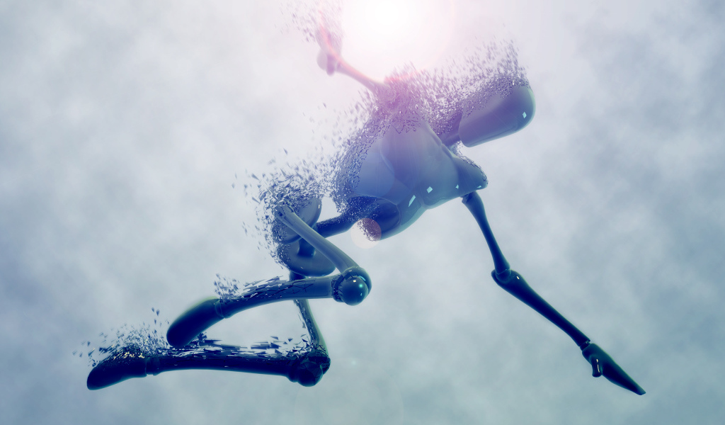 Робот в воде