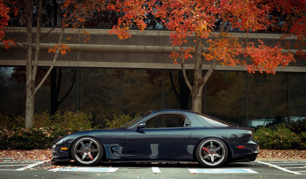 Синий Porsche 2012