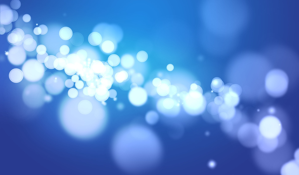 Блики на синем фоне