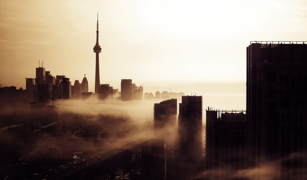 Город в тумане