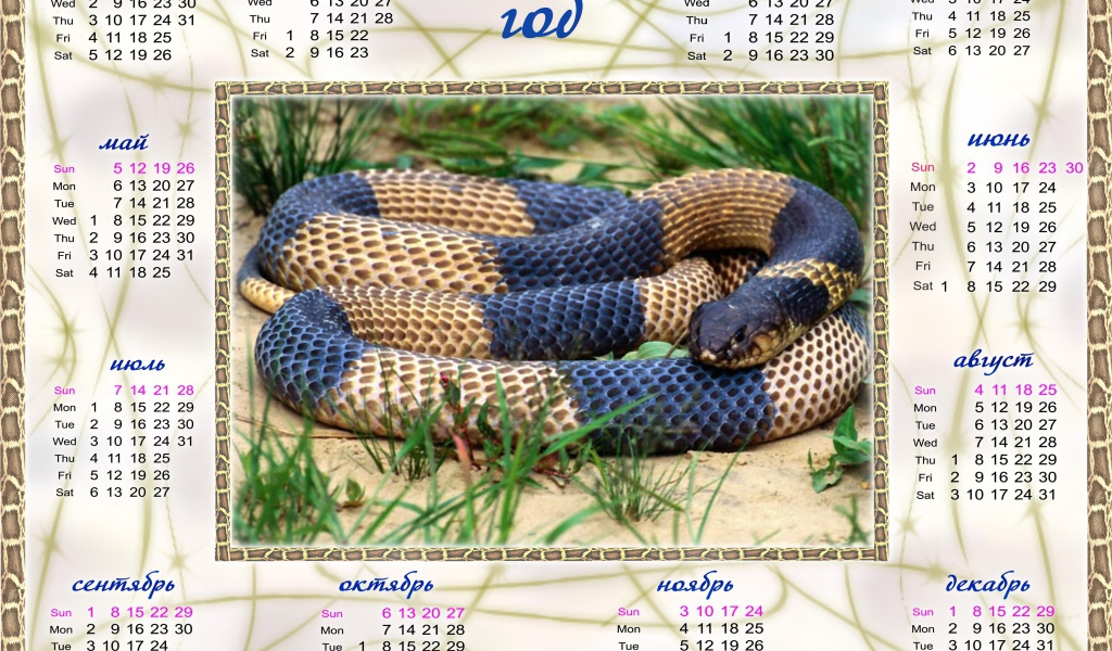 Календарь на 2013 год